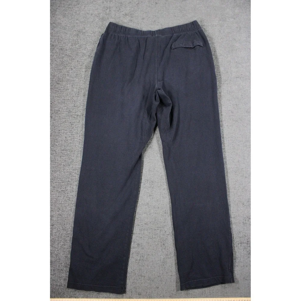 Nike Vintage Sweatpants Mens Large Navy Blue Embroidered Swoosh Cotton Joggers